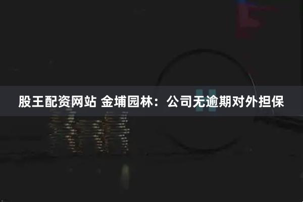 股王配资网站 金埔园林：公司无逾期对外担保